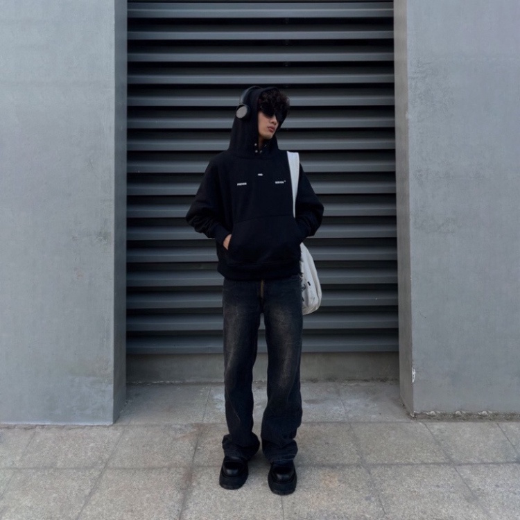 ÁO HOODIE RAGLAN BASIC, Hoodie nỉ bông nam nữ unisex from rộng oversize