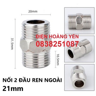 Nối 2 đầu ren ngoài inox ( Kép nối inox )