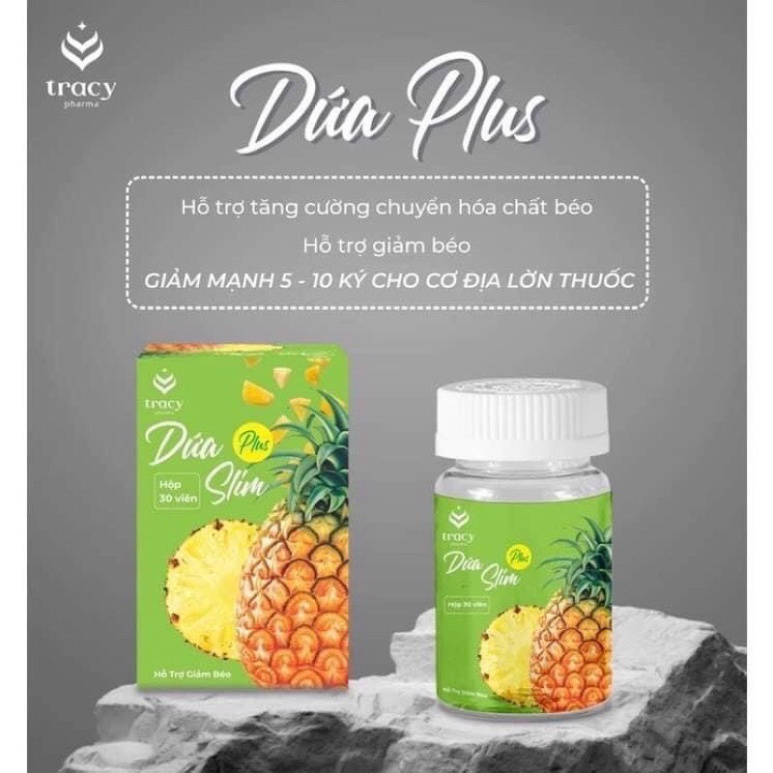 Giảm cân Dứa Slim Plus Chính Hãng giảm mạnh +tăng kèm 30viên khoá cân MIMI Store