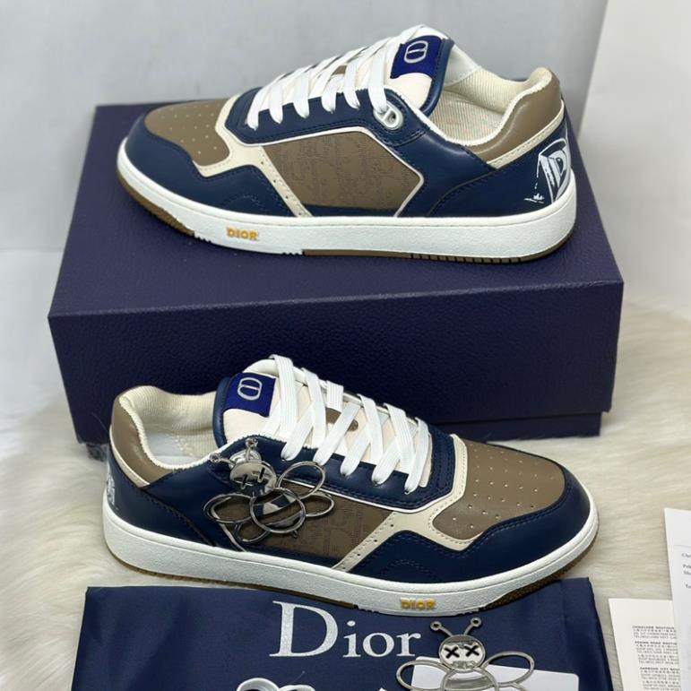 Giày Dio b27 low brown navy  xanh nâu da thật lai au fullbox cao cấp dành cho nam nữ