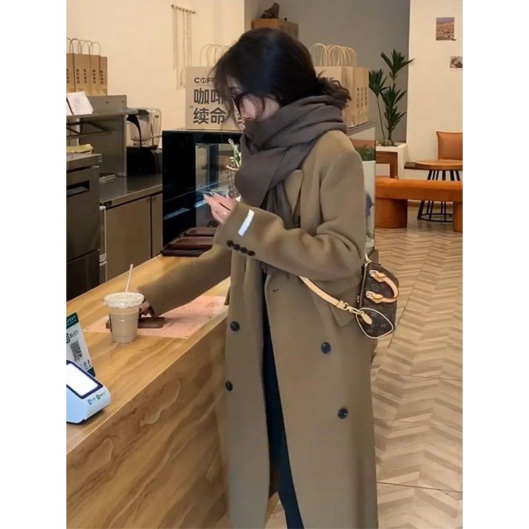 Áo Khoác Len Tay Dài Phong Cách Hàn Quốc Thời Trang Thu Đông Hàng Mới 2023 Dành Cho Bạn Nữ