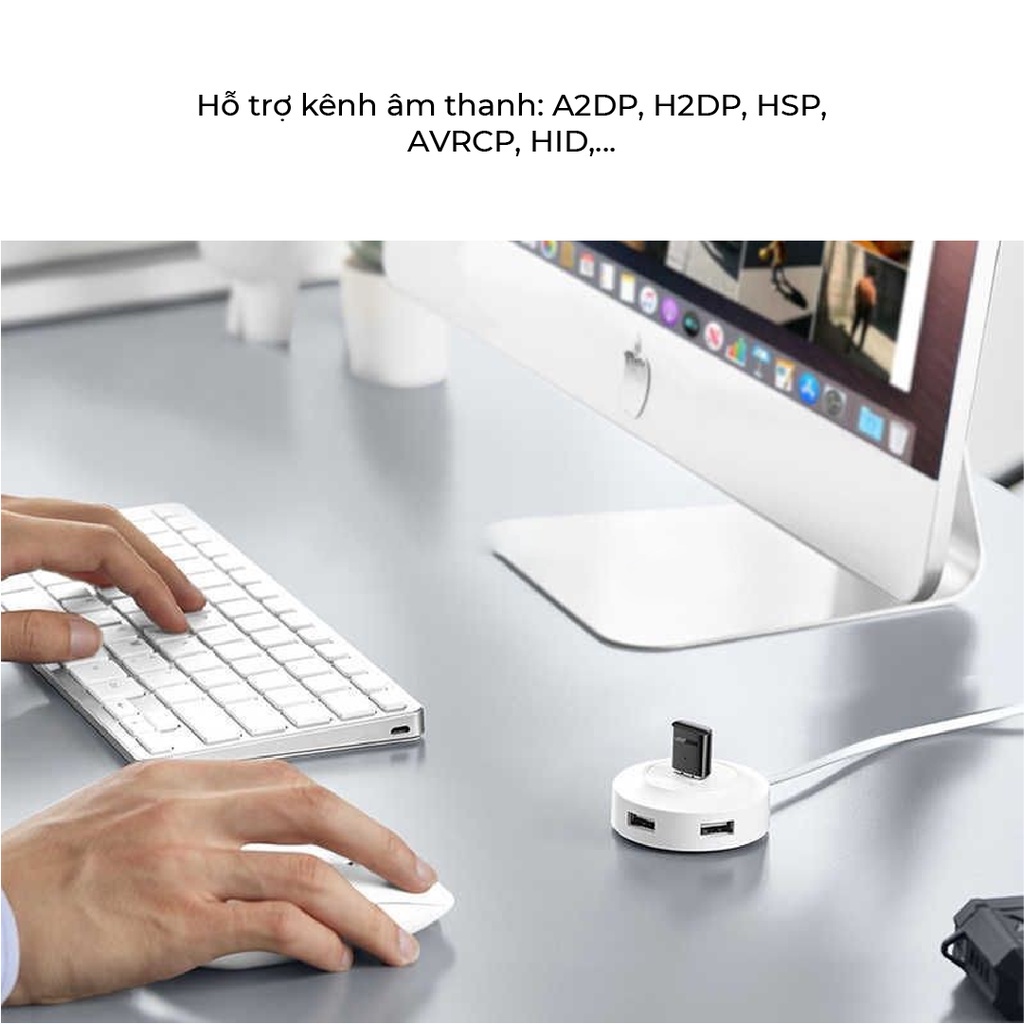 Thiết bị USB Bluetooth 5.0 UGREEN CM390 | Chứng nhận SRRC | Nguyên vật liệu cao cấp | Bảo Hành 18 Tháng 1 Đổi 1 80889.