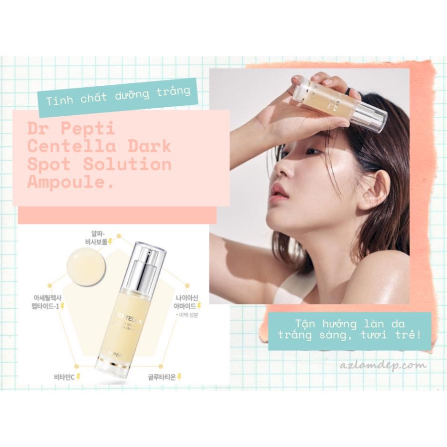 Tinh Chất Dưỡng Trắng căng bóng cho Da DR.PEPTI Centella Dark Spot Solution Ampoule 30ml