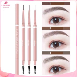 Bút chì kẻ mày không trôi, bút chì kẻ chân mày kemelo có 2 đầu gồm 1 đầu vẽ và 1 đầu chải lông mày a2-534