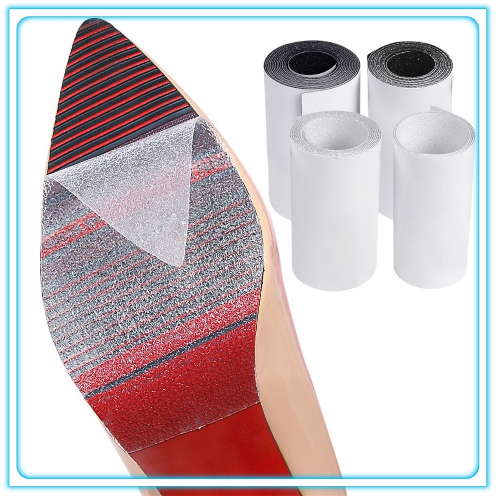 Miếng dán đế giày dép PVC trong suốt chống trơn trượt Sole 3M (cuộn10x300cm) Hanrui VN 10cm Muse Lin