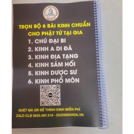 Tặng 2 đồng xu, trọn bộ 6 bài kinh tụng hằng ngày cho Phật tử tại gia đầy đủ nhất hiện nay
