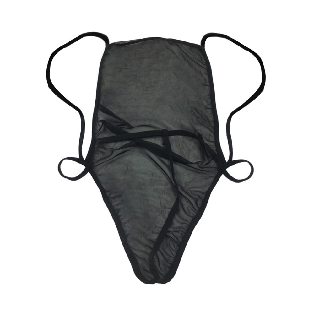 Men's pajamas Backless Transparent Underwear 50kg-90kg Bellyband Blackwell