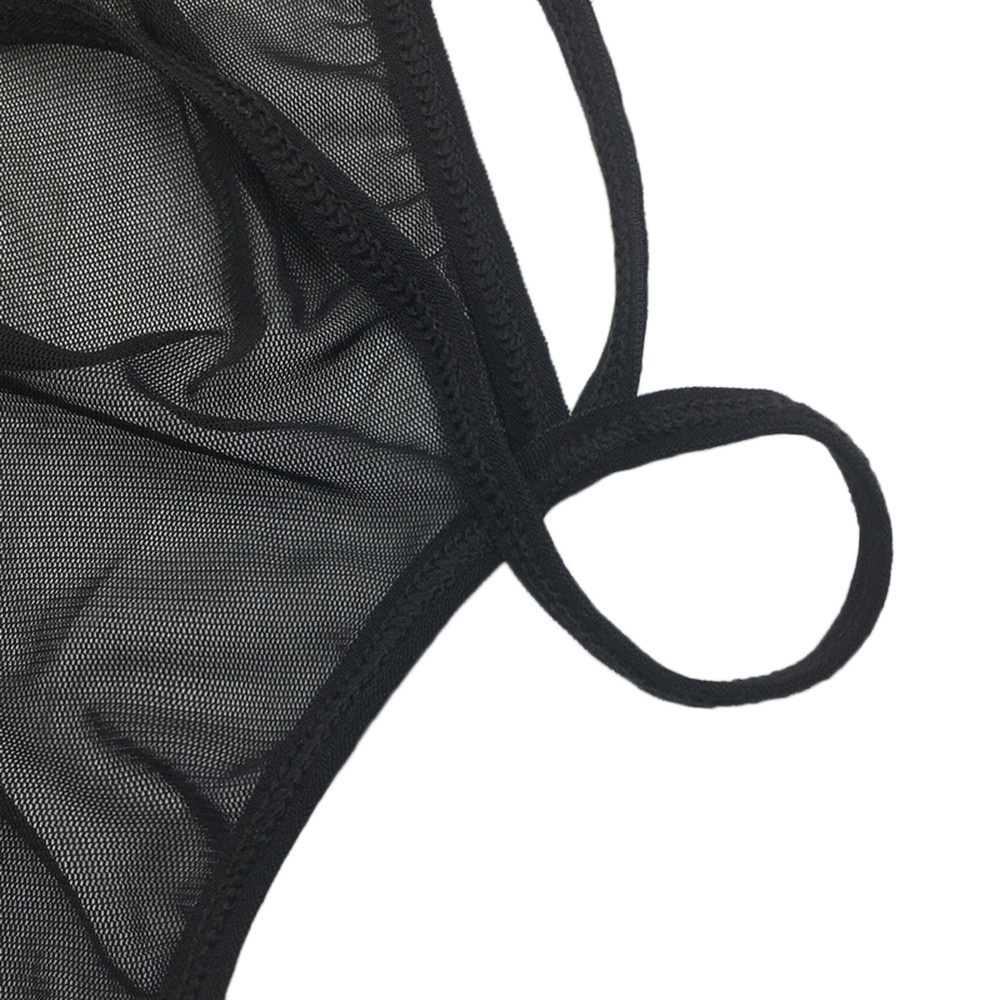 Men's pajamas Backless Transparent Underwear 50kg-90kg Bellyband Blackwell