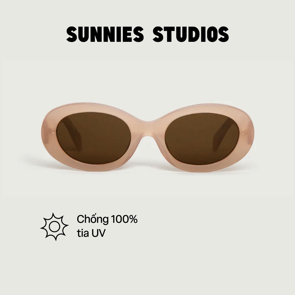 Kính Mát Sunnies Studios Gọng Tròn Rio Nude