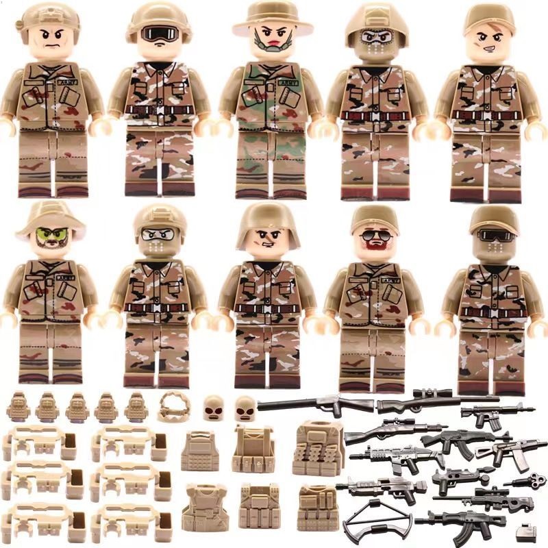 Đồ Chơi lego Lắp Ráp Mô Hình Quân Đội Cỡ Nhỏ