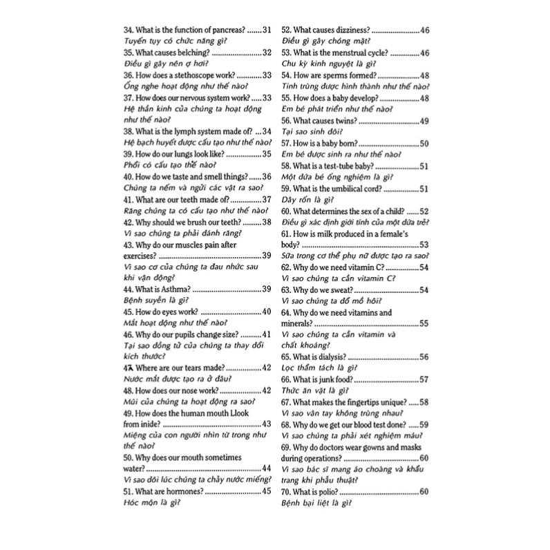 Sách - 540 Câu Hỏi Đáp Tiếng Anh Khoa Học Thường Thức Dành Cho Học Sinh - Sinh Viên - Tân Việt