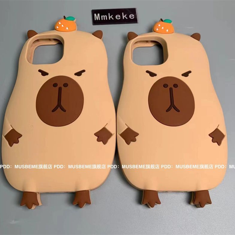 Ốp Điện Thoại Họa Tiết capybara Dễ Thương Cho apple Iphone 15 14 / 13 promax