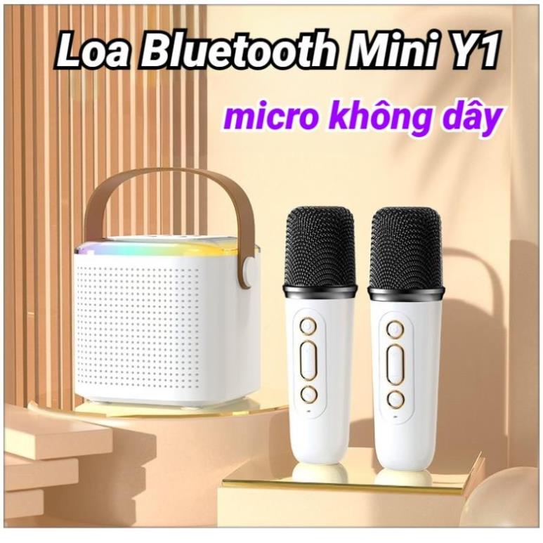 Loa Bluetooth, Loa Karaoke Mini K12 Sạc Pin Không Dây, Âm Thanh Hay Bass Chuẩn Tặng Kèm 2 Míc Hát, Bảo Hành 12 Tháng