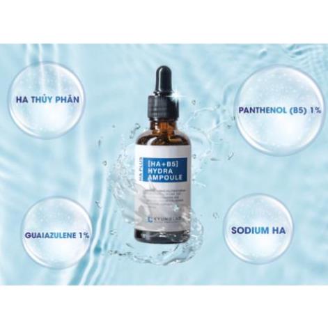 Serum HA + B5  Kyung Lab siêu phục hồi da làm trắng và căng bóng mờ thâm Hydra Ampoule 50ml