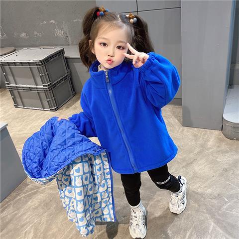 Set Áo Khoác Lót Nhung Dày Dặn Phong Cách Hàn Quốc Thời Trang Mùa Đông Mới 2023 Cho Bé Gái