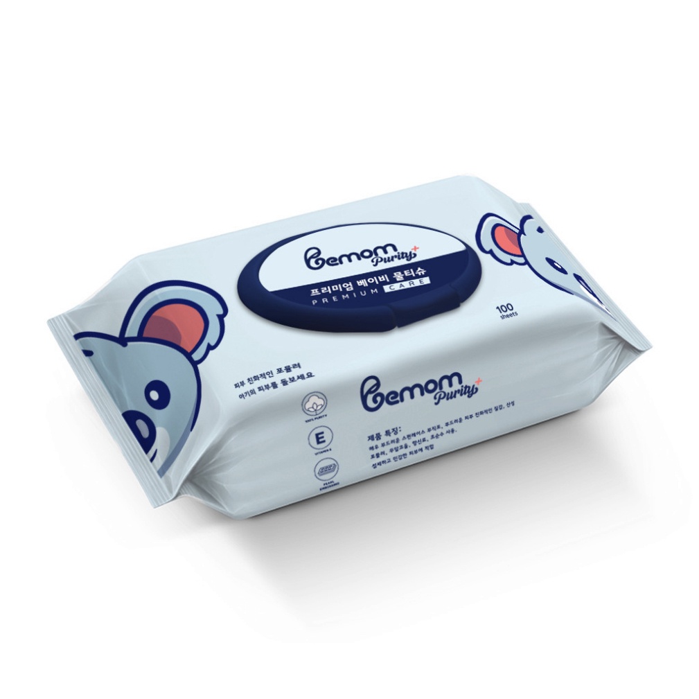 Khăn ướt BEMOM Hàn Quốc 100 tờ - Cam kết chính hãng