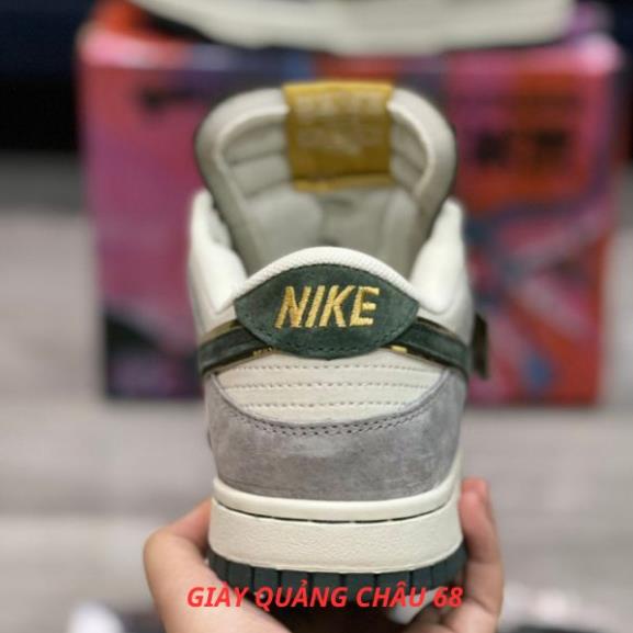 Giày Jordan SB Dunk xanh rêu cam otomo katsuhiro cao cấp, giày JD SB xanh lá rêu xám thấp cổ sc full size