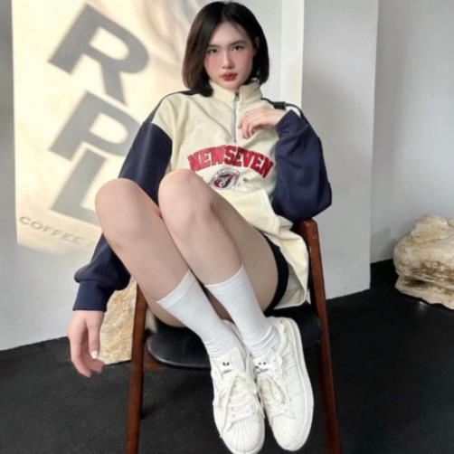 Giày thể thao nữ adidas, giầy adidas superstar mũi sò màu trắng hồng cao cấp full size