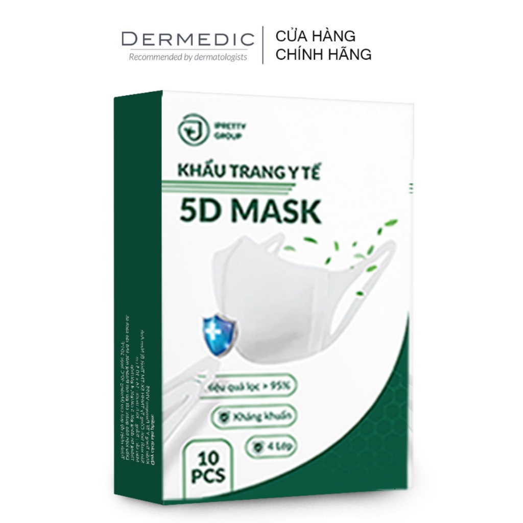 [Hàng Tặng - Không bán] Hộp khẩu trang y tế 5D Mask (10 cái)