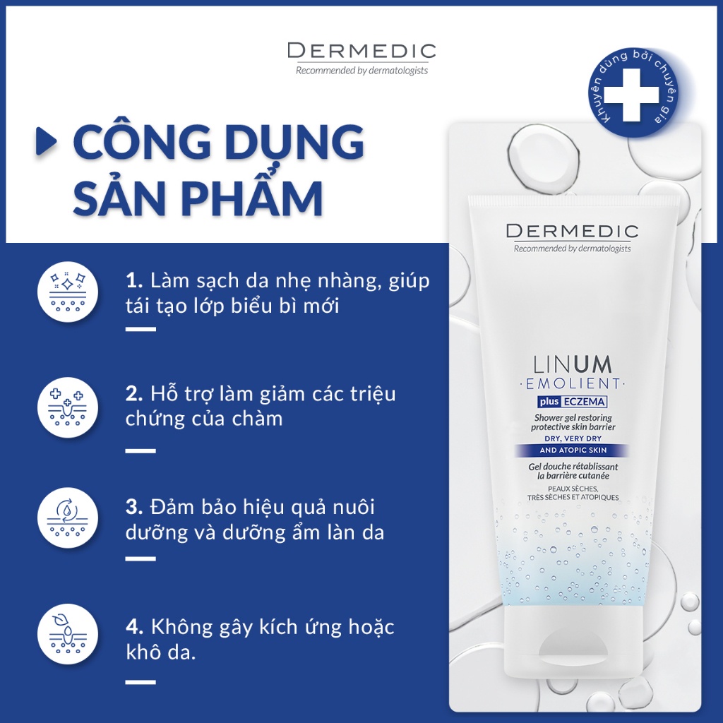 Sữa tắm phục hồi da Dermedic CICATOPY SHOWER GEL RESTORING PROTECTIVE SKIN BARRIER 200ml