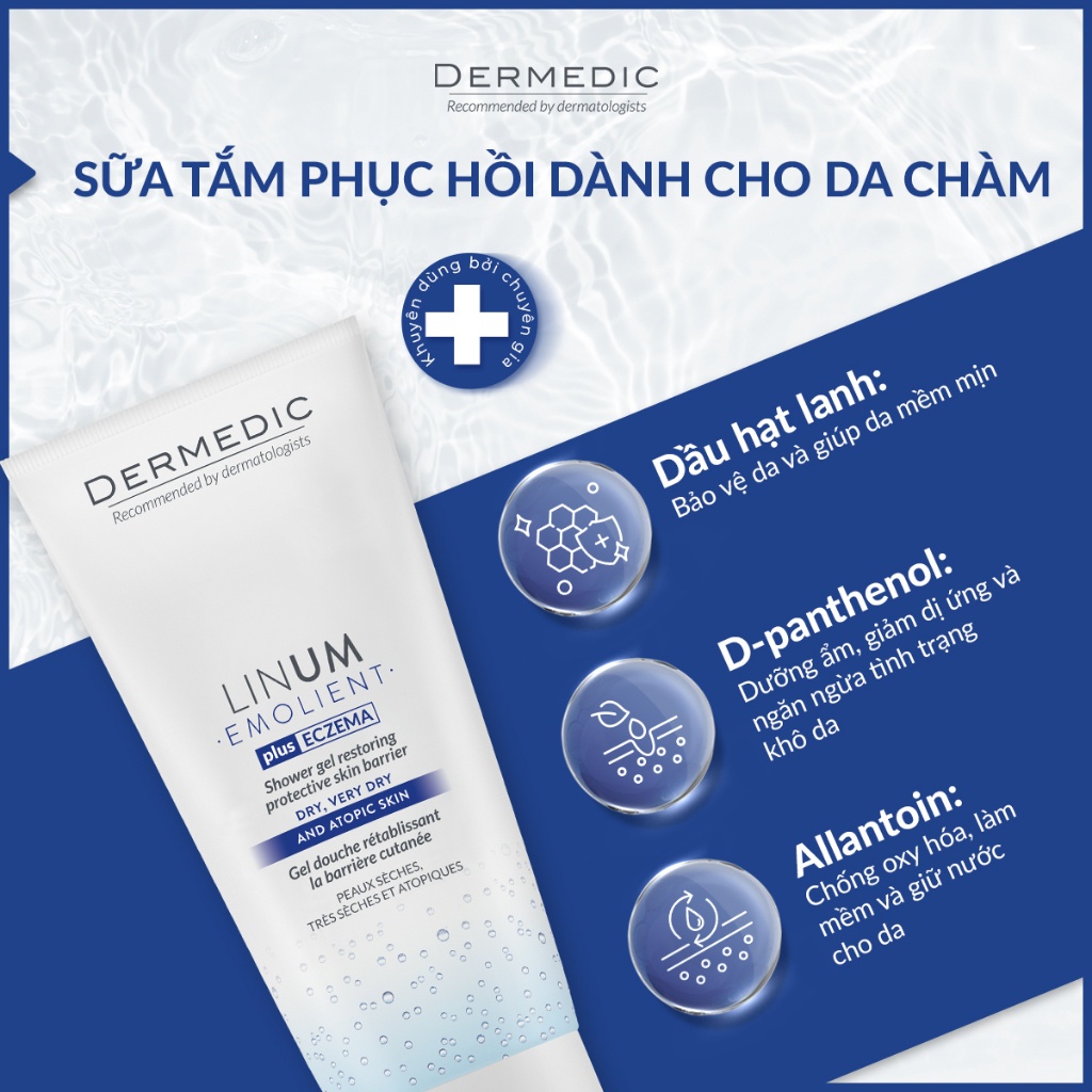 Sữa tắm phục hồi da Dermedic CICATOPY SHOWER GEL RESTORING PROTECTIVE SKIN BARRIER 200ml