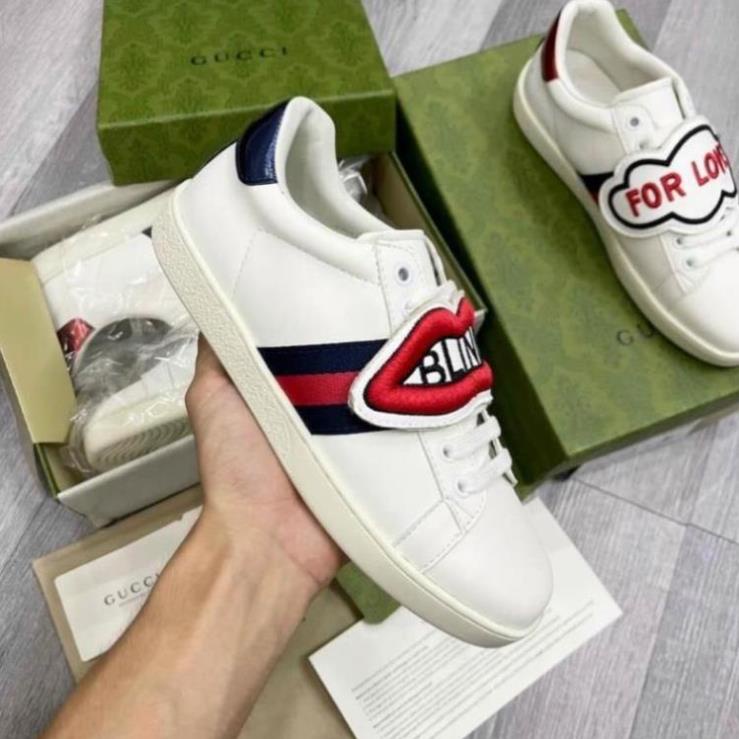 Giày Thể Thao Gucci Môi For Love, Giầy Gucci Môi Love Bản Siêu Cấp Đầy Đủ size + Sẵn Hàng]