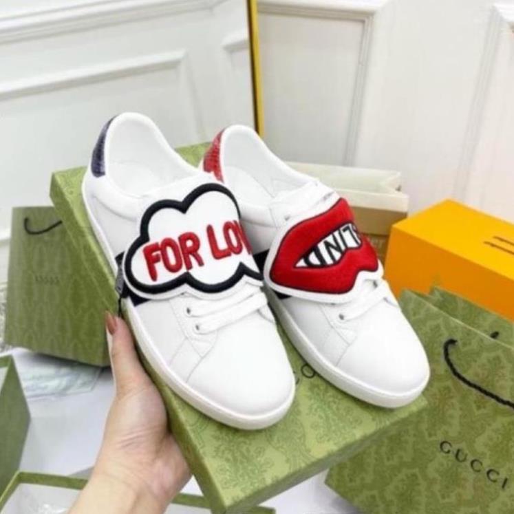 Giày Thể Thao Gucci Môi For Love, Giầy Gucci Môi Love Bản Siêu Cấp Đầy Đủ size + Sẵn Hàng]