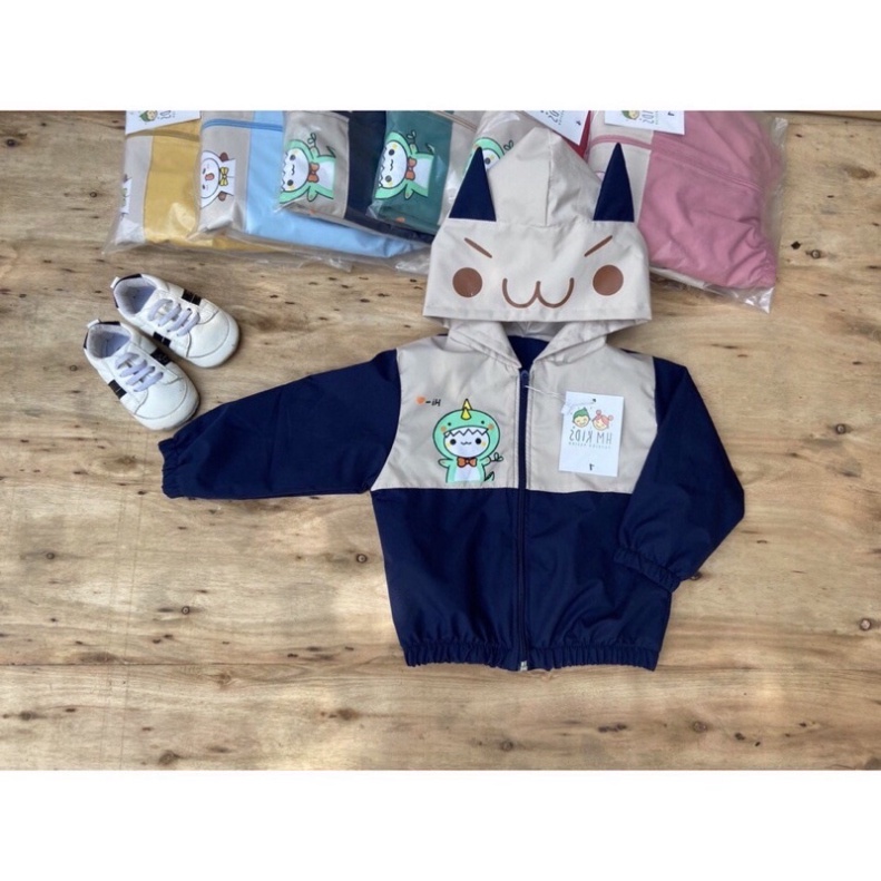 Áo khoác gió 2 lớp lót nỉ mỏng,chất vải kaki siêu đẹp cản gió giữ ấm cơ thể cho bé yêu SIÊU HOT