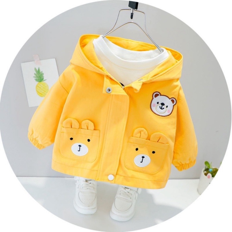 Áo khoác cho bé. áo khoác gió tai thỏ dễ thương cho bé từ 6 -22kg SIÊU HOT