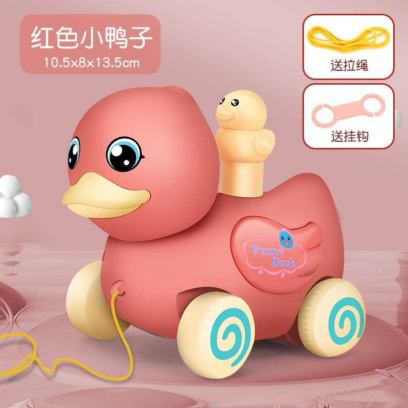 Đồ Chơi Dây Rút Sợi Điện Tử Hình Chú Vịt Vàng Tập Đi Cho Bé