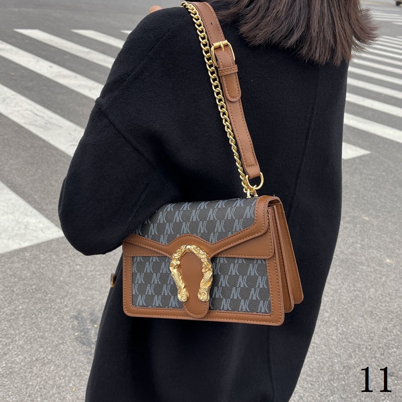 Túi Đeo Vai Phối Dây Xích Thời Trang Pháp 2023 Cao Cấp Sang Trọng Cho Nữ