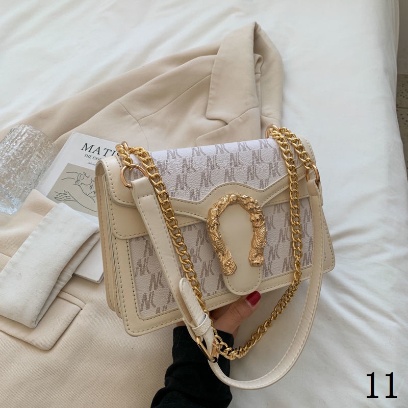 Túi Đeo Vai Phối Dây Xích Thời Trang Pháp 2023 Cao Cấp Sang Trọng Cho Nữ