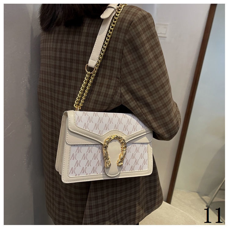 Túi Đeo Vai Phối Dây Xích Thời Trang Pháp 2023 Cao Cấp Sang Trọng Cho Nữ