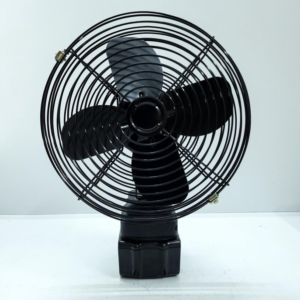 Thân Quạt Chạy Pin Makitaa 8 Inch Cánh Sắt 21cm Lồng Thép Mạ, Dùng Chung Pin Chân Pin Thông Dụng Maakita 14,4v - 21v