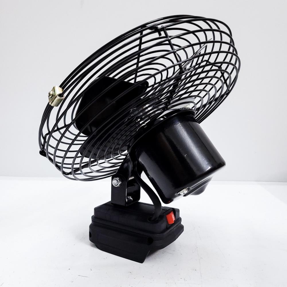 Thân Quạt Chạy Pin Makitaa 8 Inch Cánh Sắt 21cm Lồng Thép Mạ, Dùng Chung Pin Chân Pin Thông Dụng Maakita 14,4v - 21v