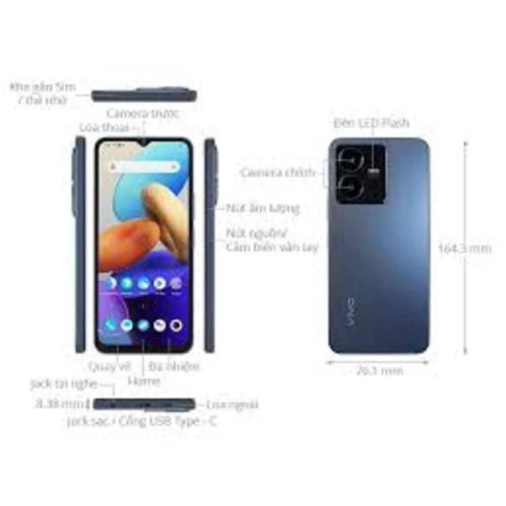 điện thoại Vivo Y22s Chính Hãng 2sim ram 8G/256G, Cấu hình cao, Cam siêu đẹp, Bảo hành 12 tháng - GGS 02