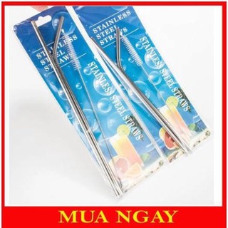 Bộ ống hút inox 304 kèm cọ rửa yeti