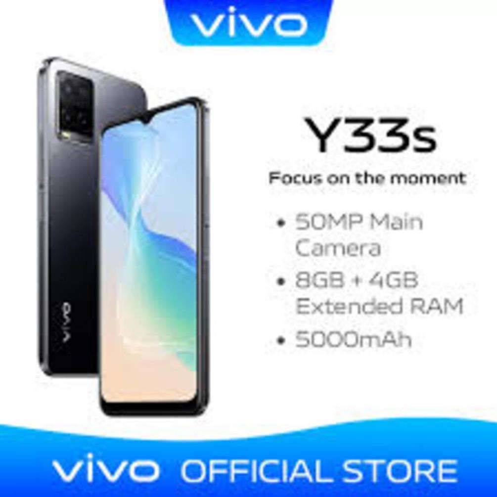 Điện thoại Vivo Y33s Chính Hãng ram 8/256G 2sim, Cấu hình khủng Cam siêu đẹp - GGS 01