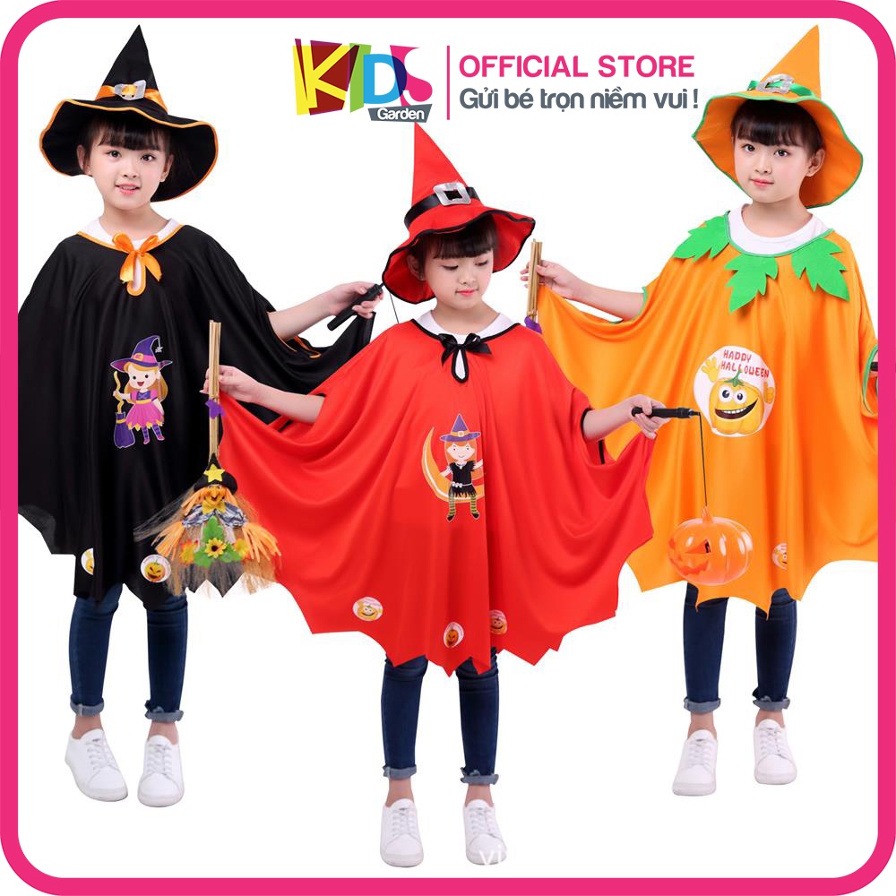 Trang phục hóa trang Halloween cho bé gái bé trai thành phù thủy siêu nhân TTR01 KIDSGARDEN
