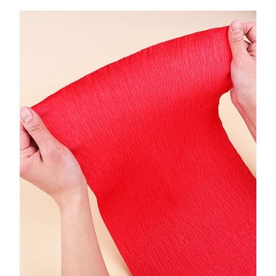 1 Cuộn Giấy Nhún, giấy nhăn làm hoa, phụ kiện hoa