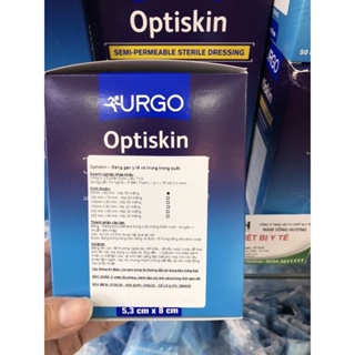 Băng Có Gạc Vô Trùng Không Thấm Nước Urgo Optiskin Bảo Vệ Vết Thương Lớn