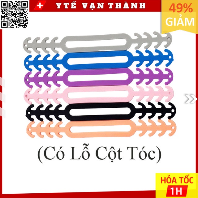 ✅ Tai Giả Đeo Khẩu Trang Người Lớn Mẫu Xương Cá Có Lỗ Cột Tóc | Chống đau tai -VT0863