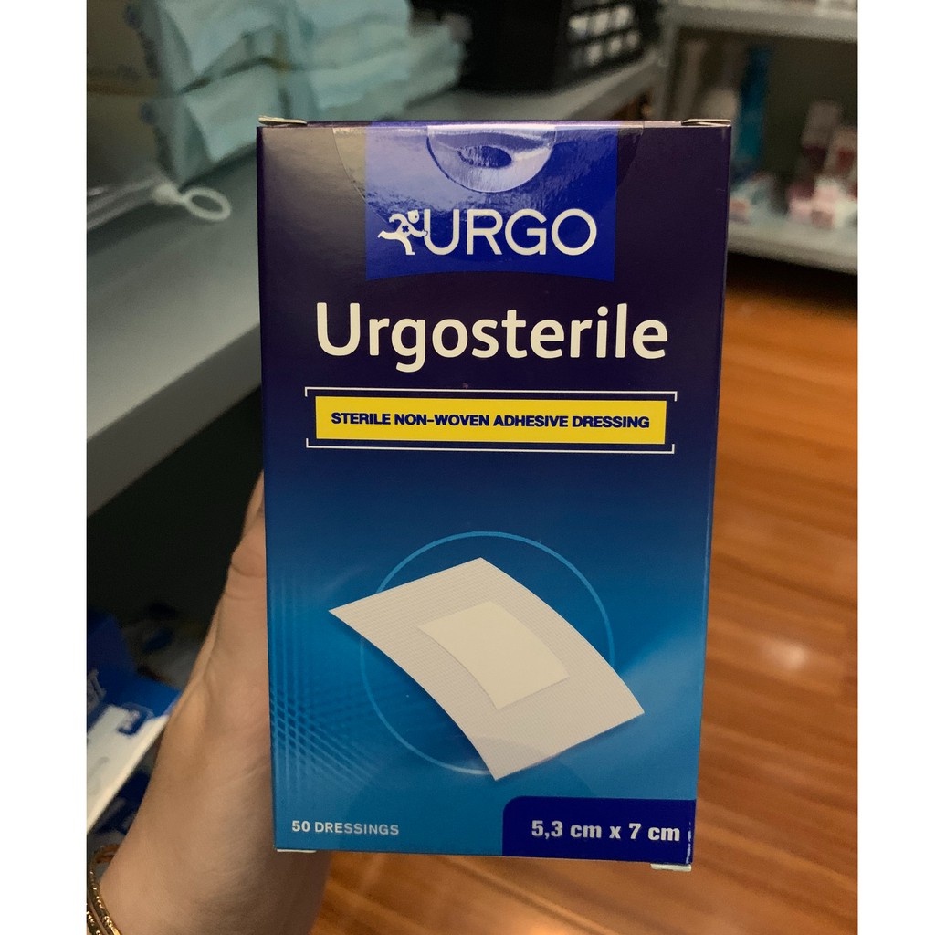 ✅  Băng Keo Y Tế Có Gạc Vô Trùng Urgo Urgosterile | Urgo Sterile Bảo vệ vết thương lớn -VT0037
