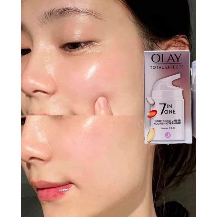 Kem Dưỡng Da Olay Total Effects 7 in 1 Day/Night Moisturiser Nourish 50ml TLT Beauty