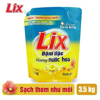 Túi nước giặt Lix đậm đặc hương nước hoa 3.5kg - Tẩy sạch vết bẩn cực mạnh