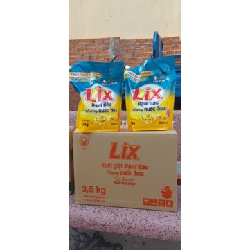 Túi nước giặt Lix đậm đặc hương nước hoa 3.5kg - Tẩy sạch vết bẩn cực mạnh