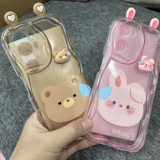 Case ốp lưng Oppo A57 / A77S dẻo tai gấu thỏ siêu dễ thương bảo vệ camera