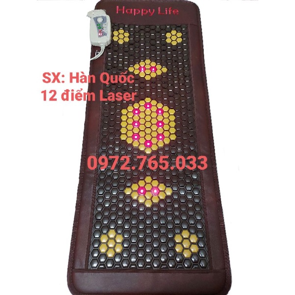 Thảm đá nóng 60x150cm giảm đau nhức xương khớp, thải độc, lưu thông khí huyết, giảm béo