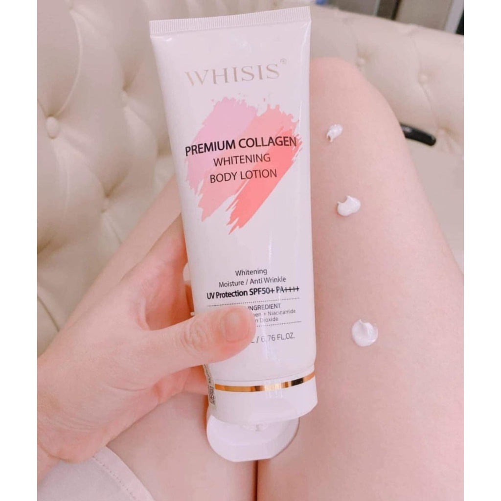 Kem Body Whisis - Kem Body Whisis 200ml Dưỡng Trắng, Nâng Tone, Chống Nắng Hàn  Quốc