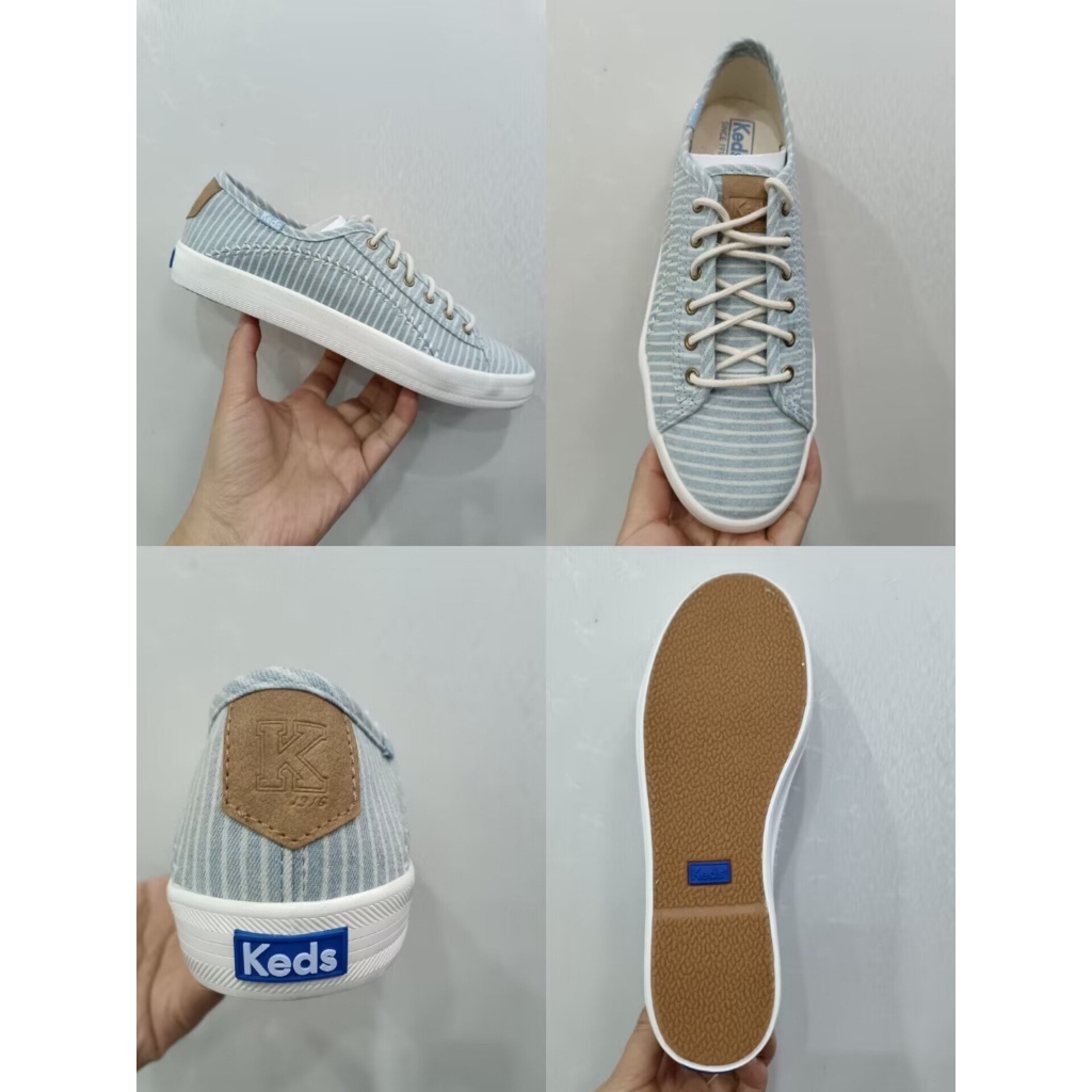 🎉PROMO🎉🍒💯  Khuyến Mãi Chính Hãng 2023 keds  Giày Vải canvas Màu Trắng Cổ Điển Thoải Mái Thời Trang Thường Ngày Cho Nữ
